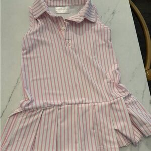 Ceci Kids Pink Striped Tennis Dress